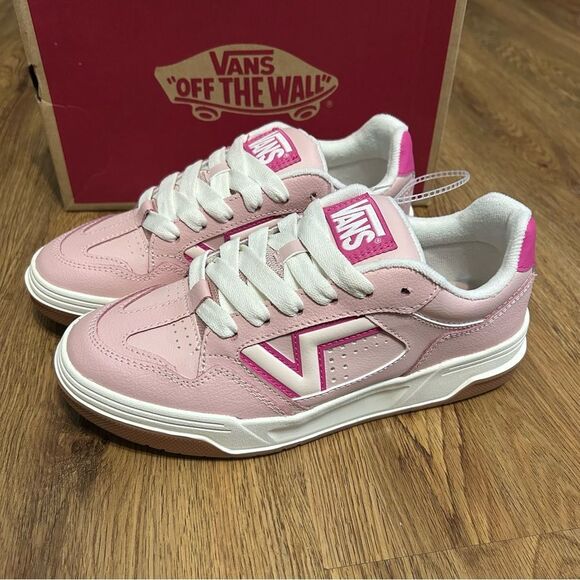 VANS upland sepia rose pink lace up shoes sneakers women’s 8 new - Picture 1 of 7